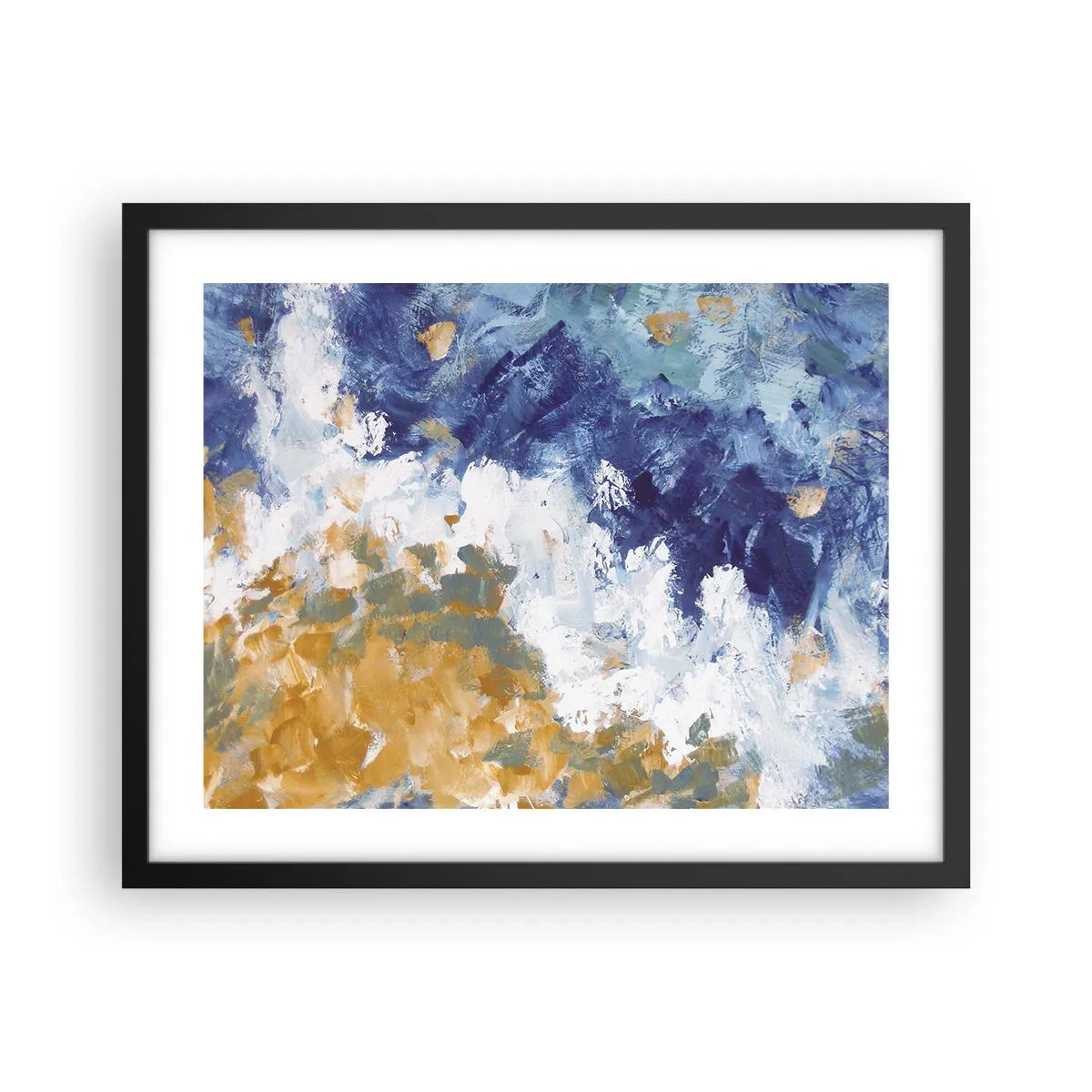 Poszter fehér keretben - Az elemek tánca - 50x40 cm