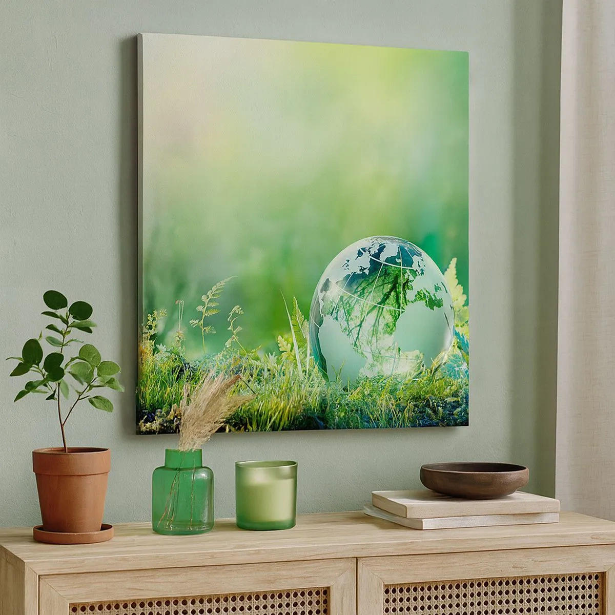 Vászonkép - A zöld bolygó - 30x30 cm