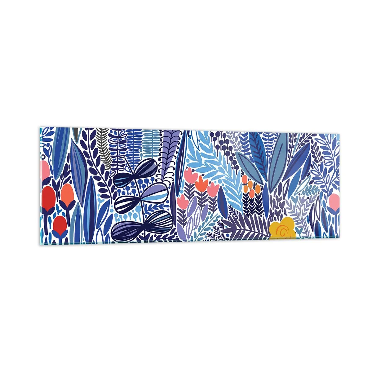 Üveg kép - Hawaii kert - 90x30 cm