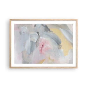Poszter világos tölgy keretben - Egy pasztell világban - 70x50 cm
