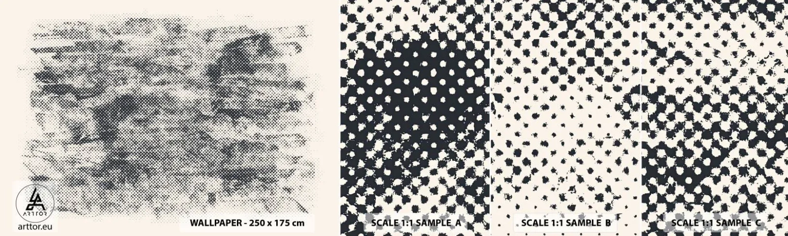 Fotótapéta Minta Standard Eco - Ködös kompozíció - Absztrakció, Darab, Modern minta - 100x30 cm