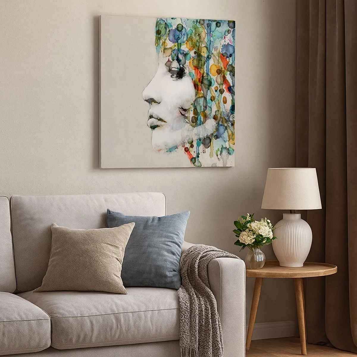 Vászonkép - Előbúj a szürkéből - 30x30 cm