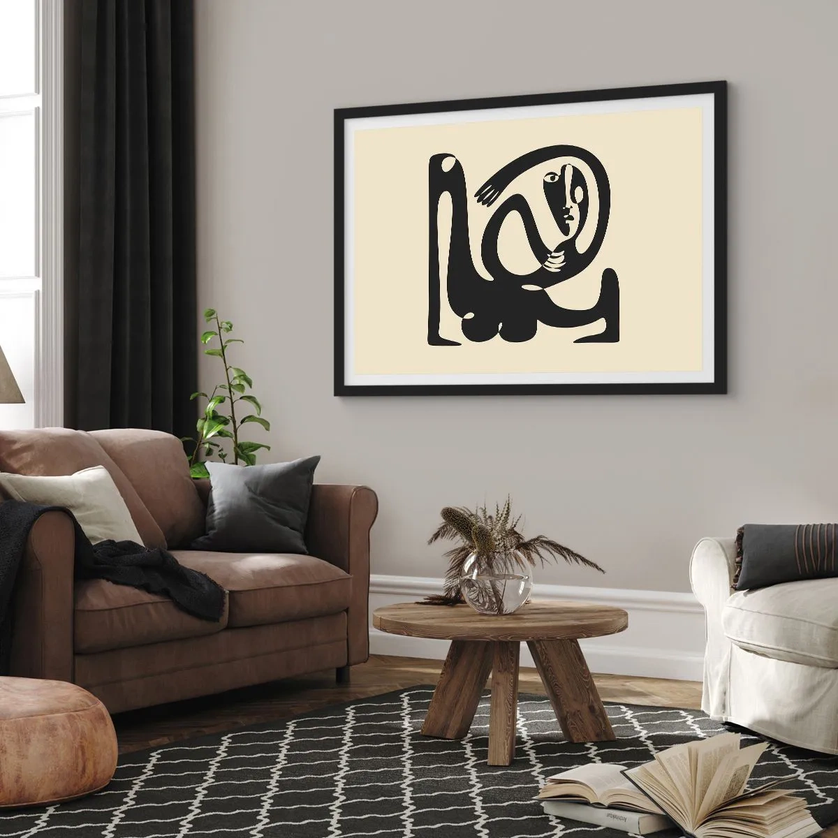 Poszter fehér keretben - Majdnem Picasso - 100x70 cm