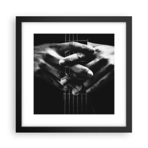 Poszter fehér keretben - Művész imája - 30x30 cm