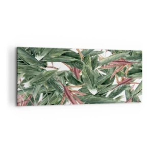 Vászonkép - Smaragd-lila bozót - 120x50 cm