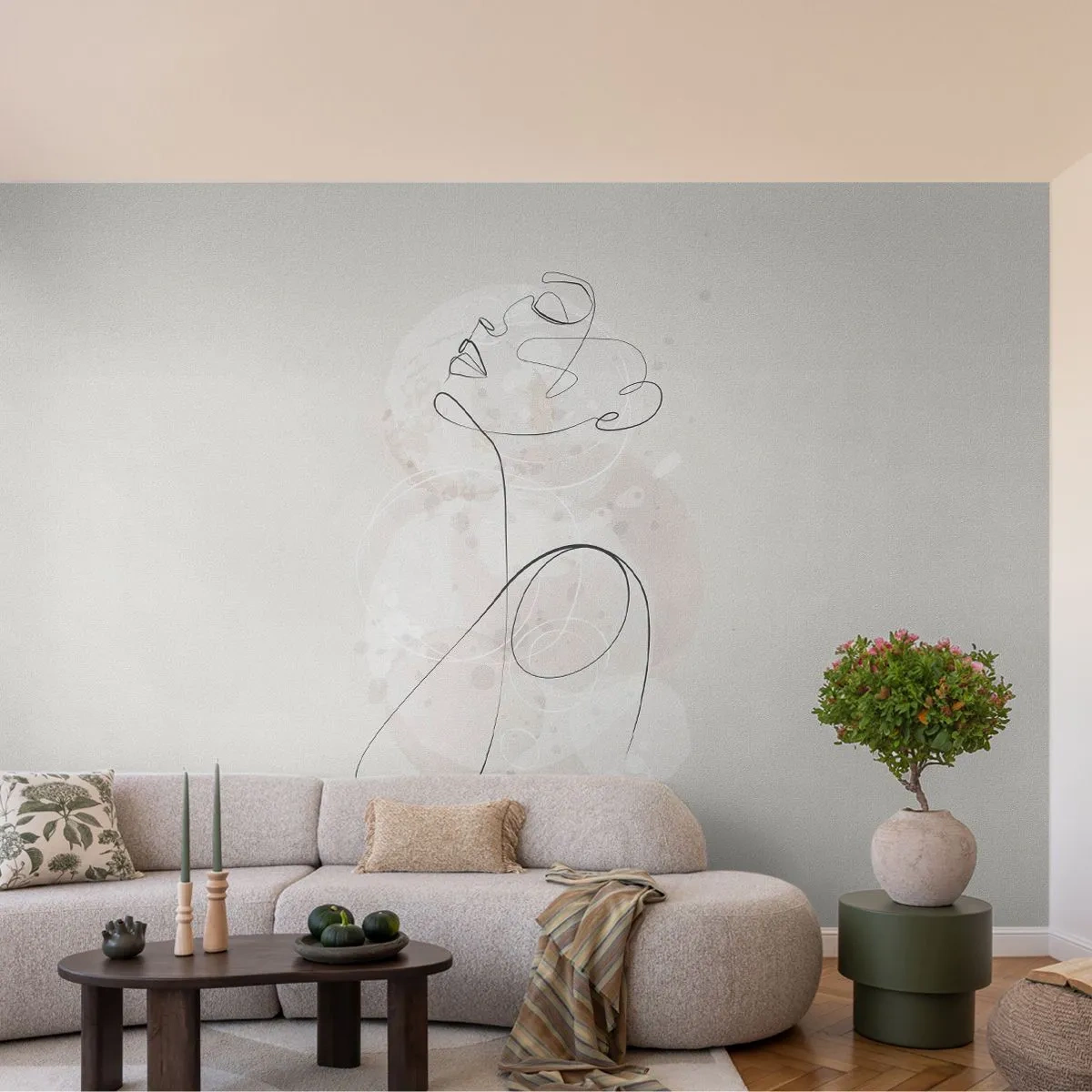 Fotótapéta Premium Canvas - A szépség spirálja - Grafika, Nő, Darab - 450x315 cm