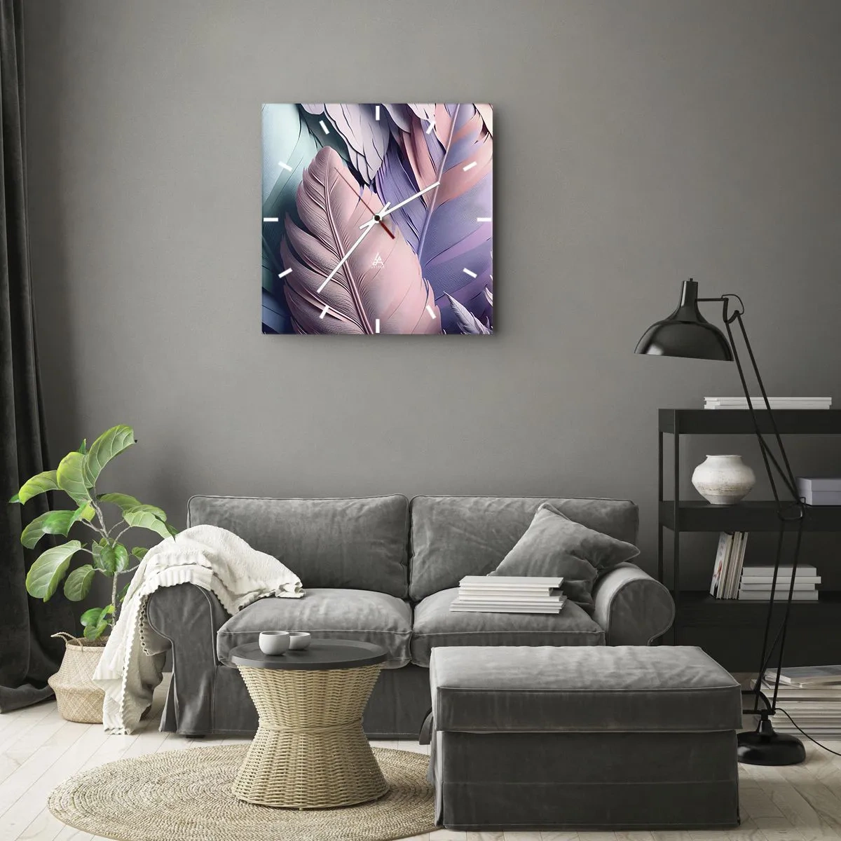 Falióra, Óra - Madár sikk - 40x40 cm