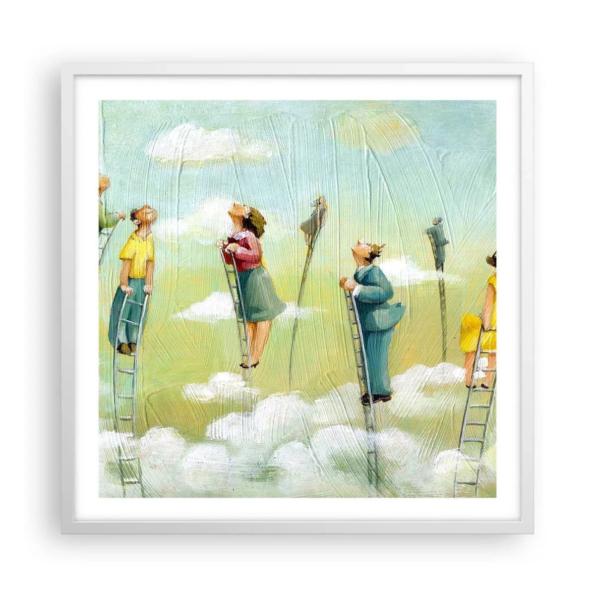 Poszter fekete keretben - Az álmod mögött - 60x60 cm