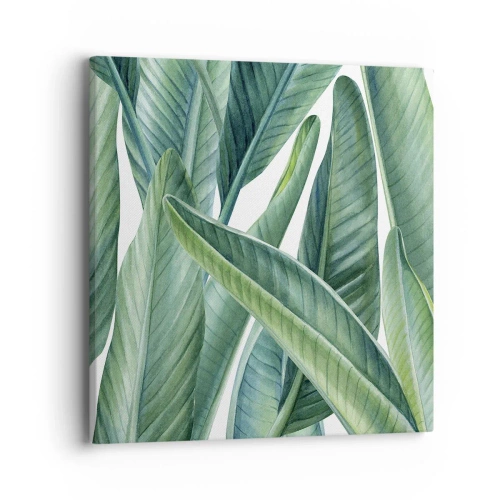 Vászonkép - Zöld önmagában - 40x40 cm