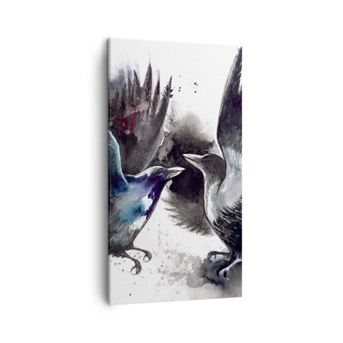 Vászonkép - Varjú a varjúnak… - 45x80 cm