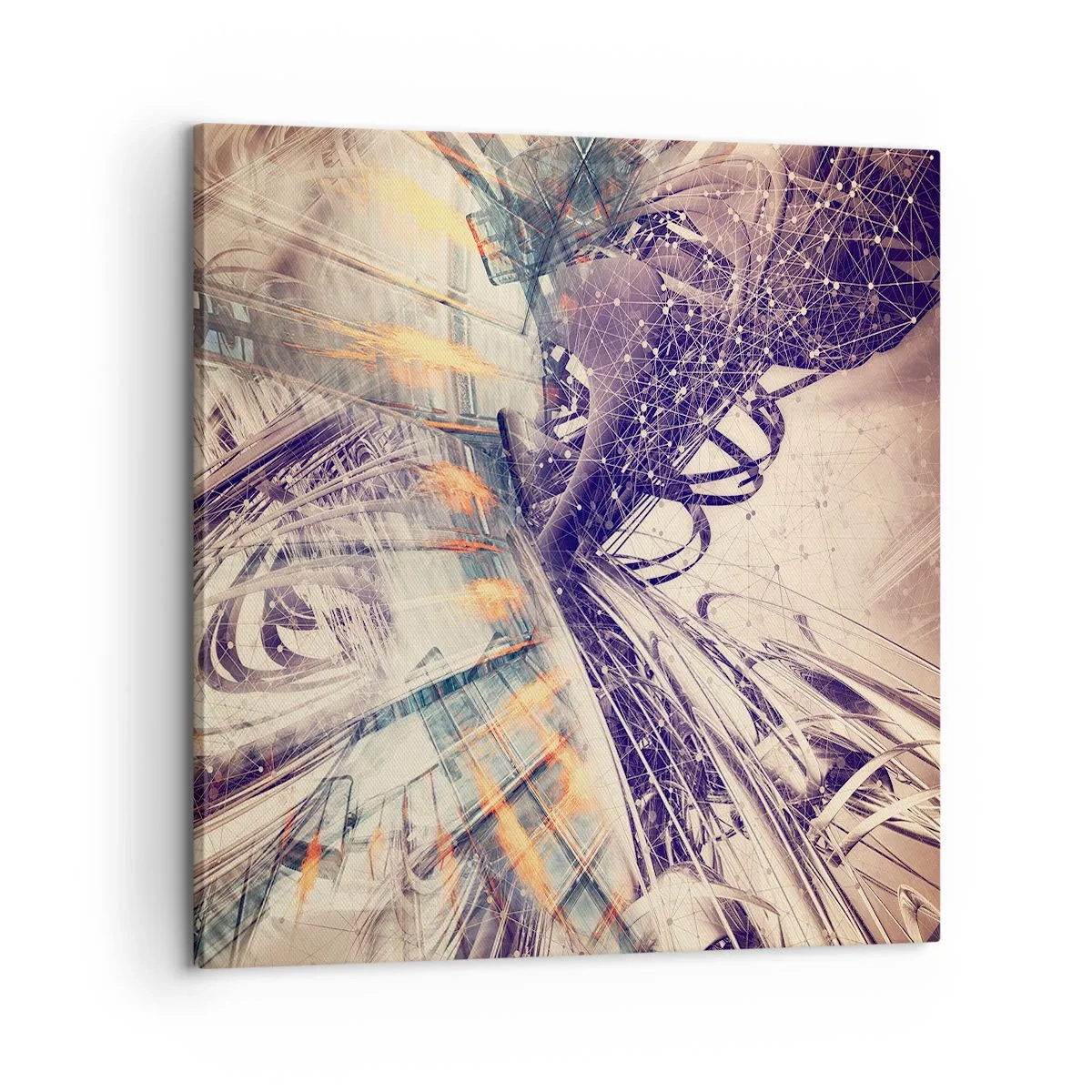 Vászonkép - Nagy rohanásban - 60x60 cm