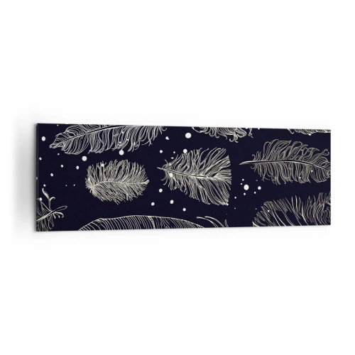Vászonkép - Tollas csipke - 160x50 cm