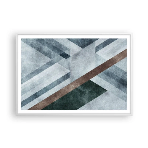 Poszter fekete keretben - A geometria kifinomult eleganciája - 100x70 cm