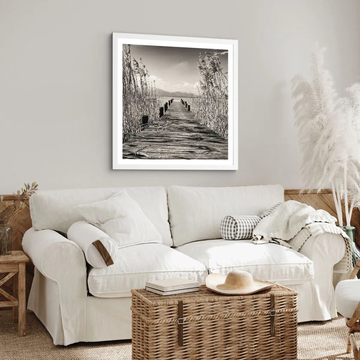 Poszter fekete keretben - A fű csendjében - 30x30 cm
