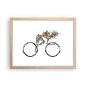 Poszter világos tölgy keretben - Remek gép - 40x30 cm