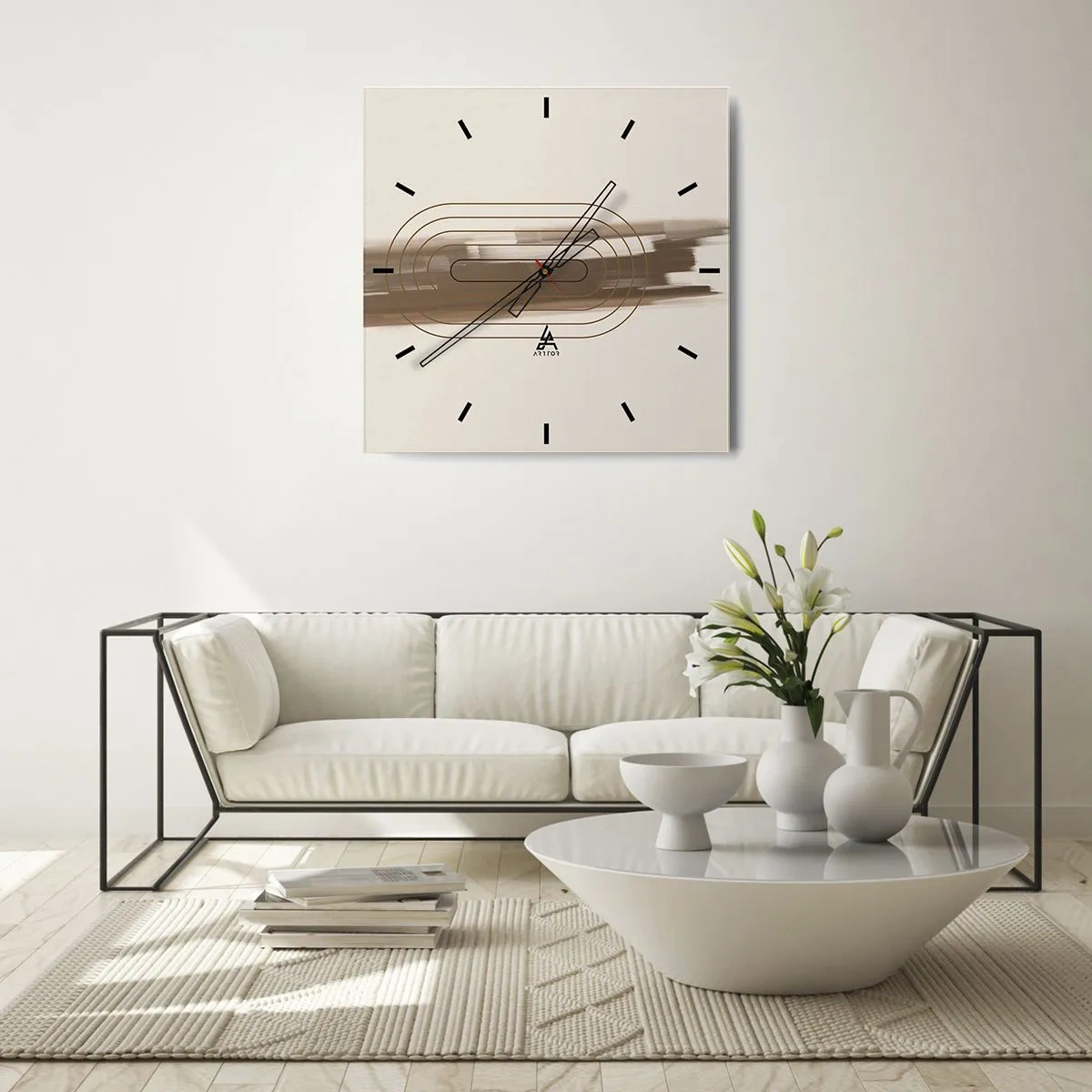 Falióra, Óra - Szürke fuvallat - 30x30 cm