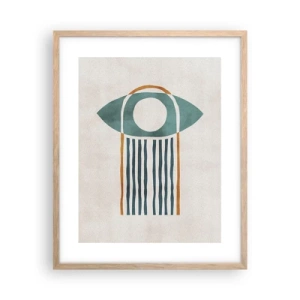 Poszter világos tölgy keretben - Jelek és rituálék - 40x50 cm