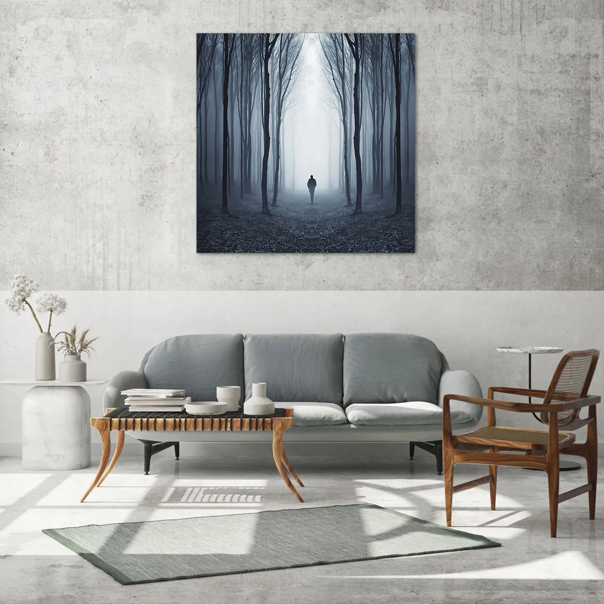 Üveg kép - És minden egyszerű és világos - 60x60 cm