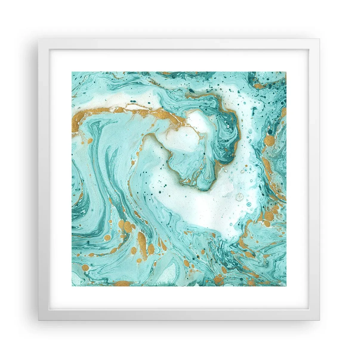 Poszter fekete keretben - Az Edo-korszak nagy hulláma alatt - 40x40 cm