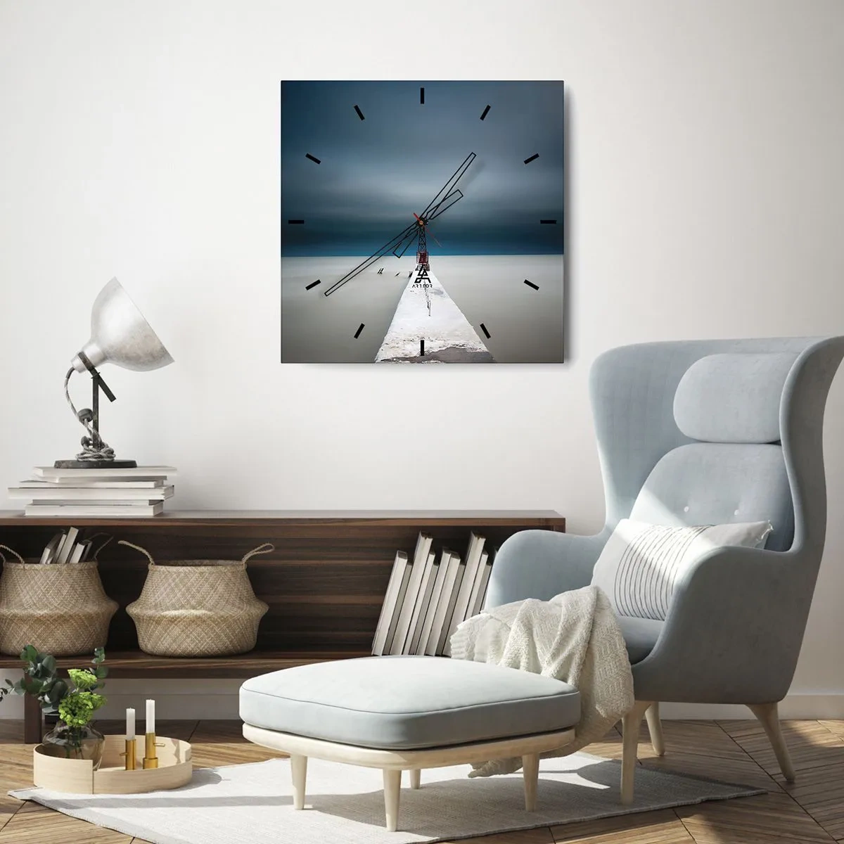 Falióra, Óra - A végtelenség irányába - 40x40 cm