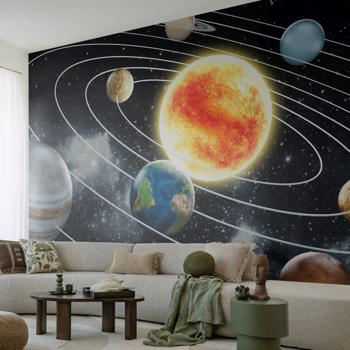 Fotótapéta Standard Eco - Kozmikus tánc - Világegyetem, Galaxy, Naprendszer - 400x280 cm