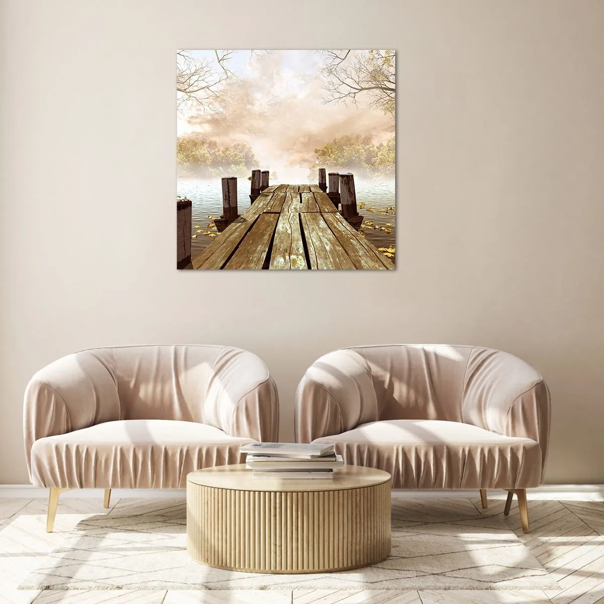 Üveg kép - Az ősz enyhe szomorúsága - 70x70 cm