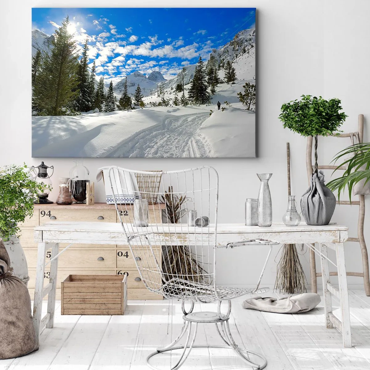 Vászonkép - A hóban és a napon - 70x50 cm