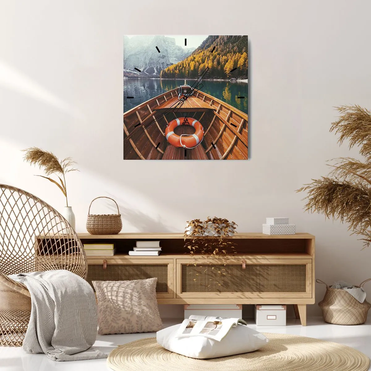 Falióra, Óra - Hegyi kirándulás - 30x30 cm