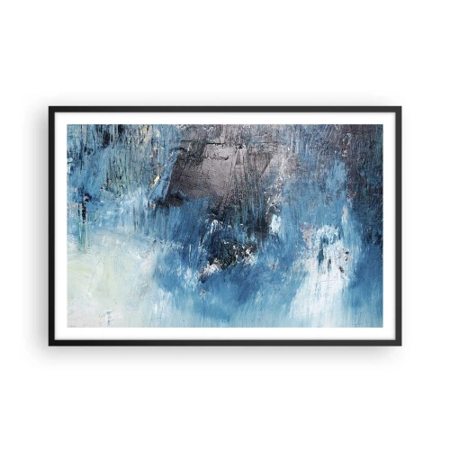 Poszter fehér keretben - Kék rapszódia - 91x61 cm