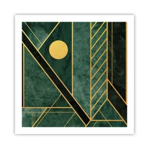 Poszter - Az arany és azúrkék dinamikája - 60x60 cm