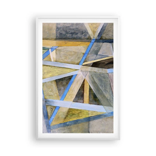 Poszter fekete keretben - Egyenesen vagy átlósan? - 61x91 cm
