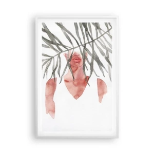 Poszter fekete keretben - A trópusok hölgye - 61x91 cm