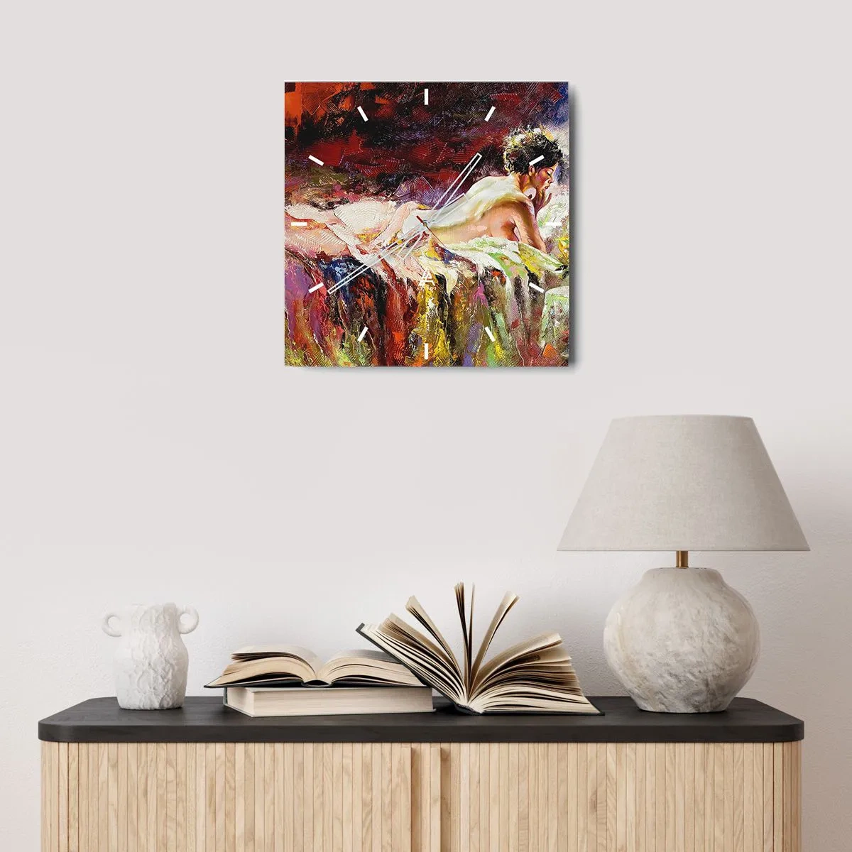 Falióra, Óra - Töprengő Vénusz - 30x30 cm