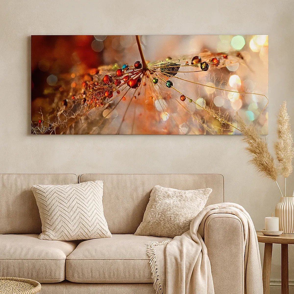 Vászonkép - Pókszálra fűzve - 30x30 cm