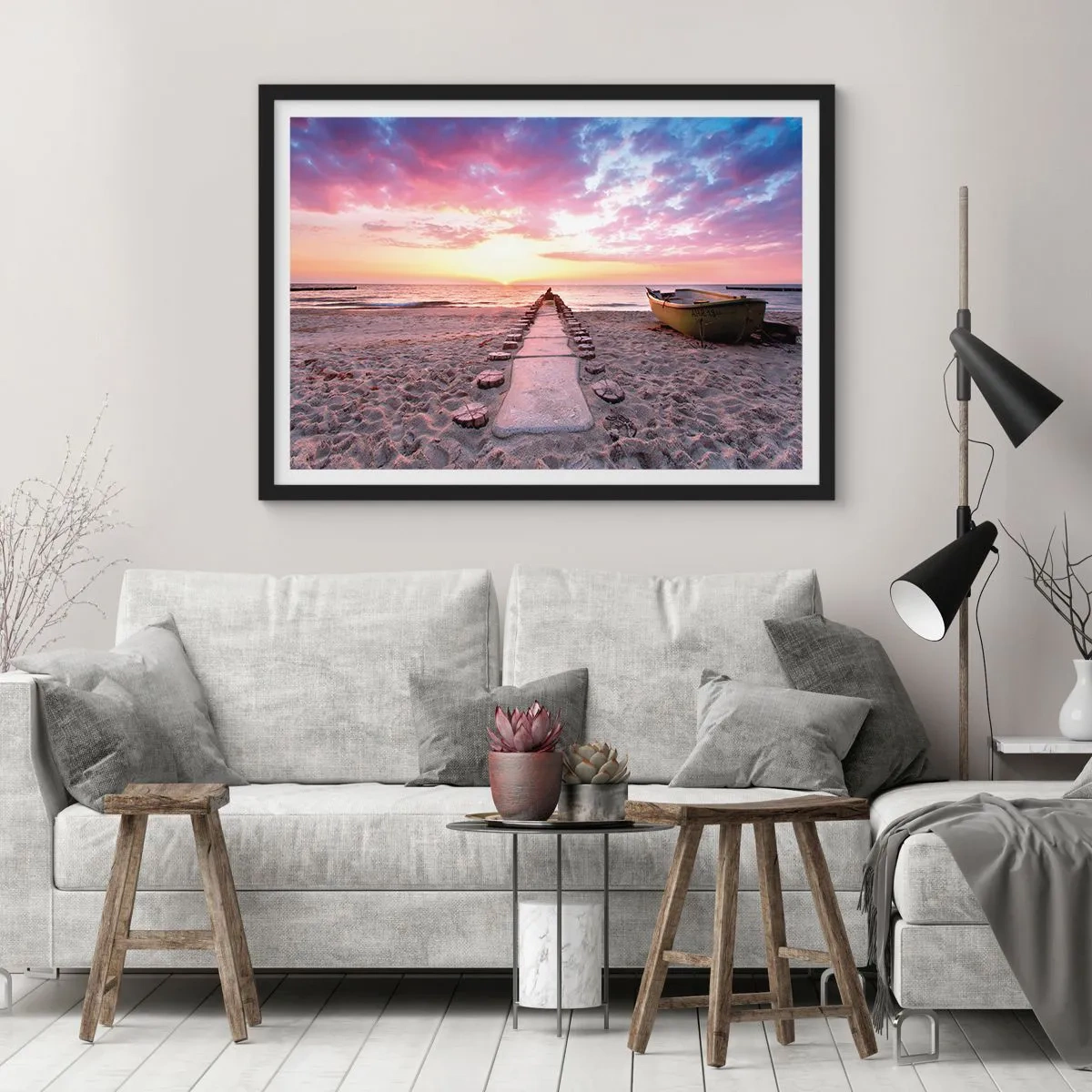 Poszter fehér keretben - Egy pillanatnyi mély élmény - 40x30 cm