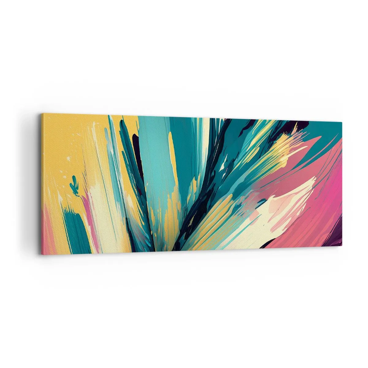 Vászonkép - Kompozíció - az öröm robbanása - 100x40 cm
