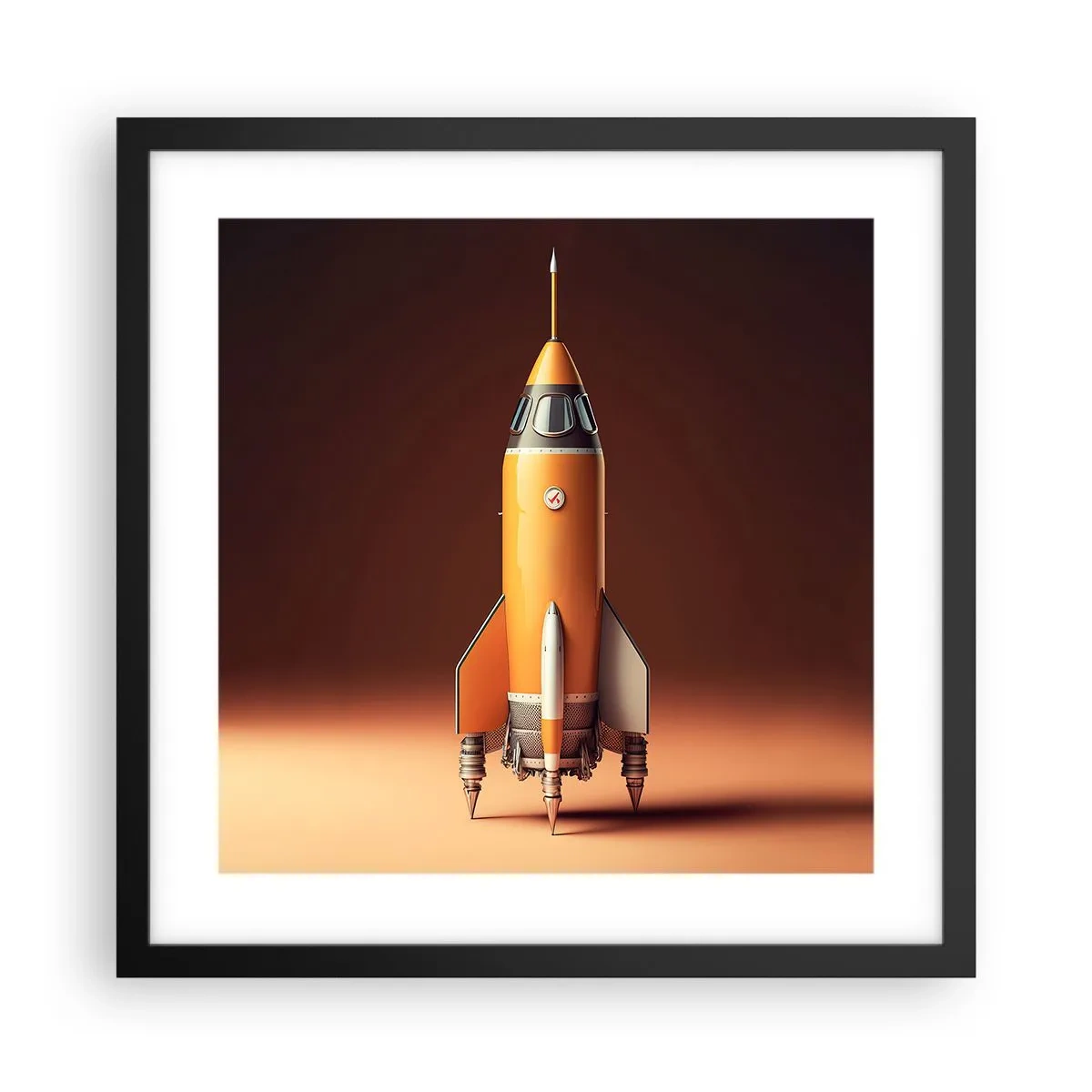 Poszter fehér keretben - Egy álommal kezdődik - 40x40 cm