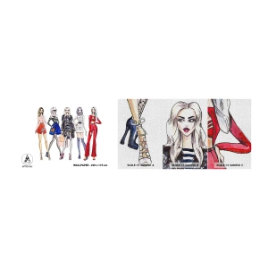 Fotótapéta Minta Premium Canvas - Every week Fashion Week - Nő, Divat, Modell - 100x30 cm