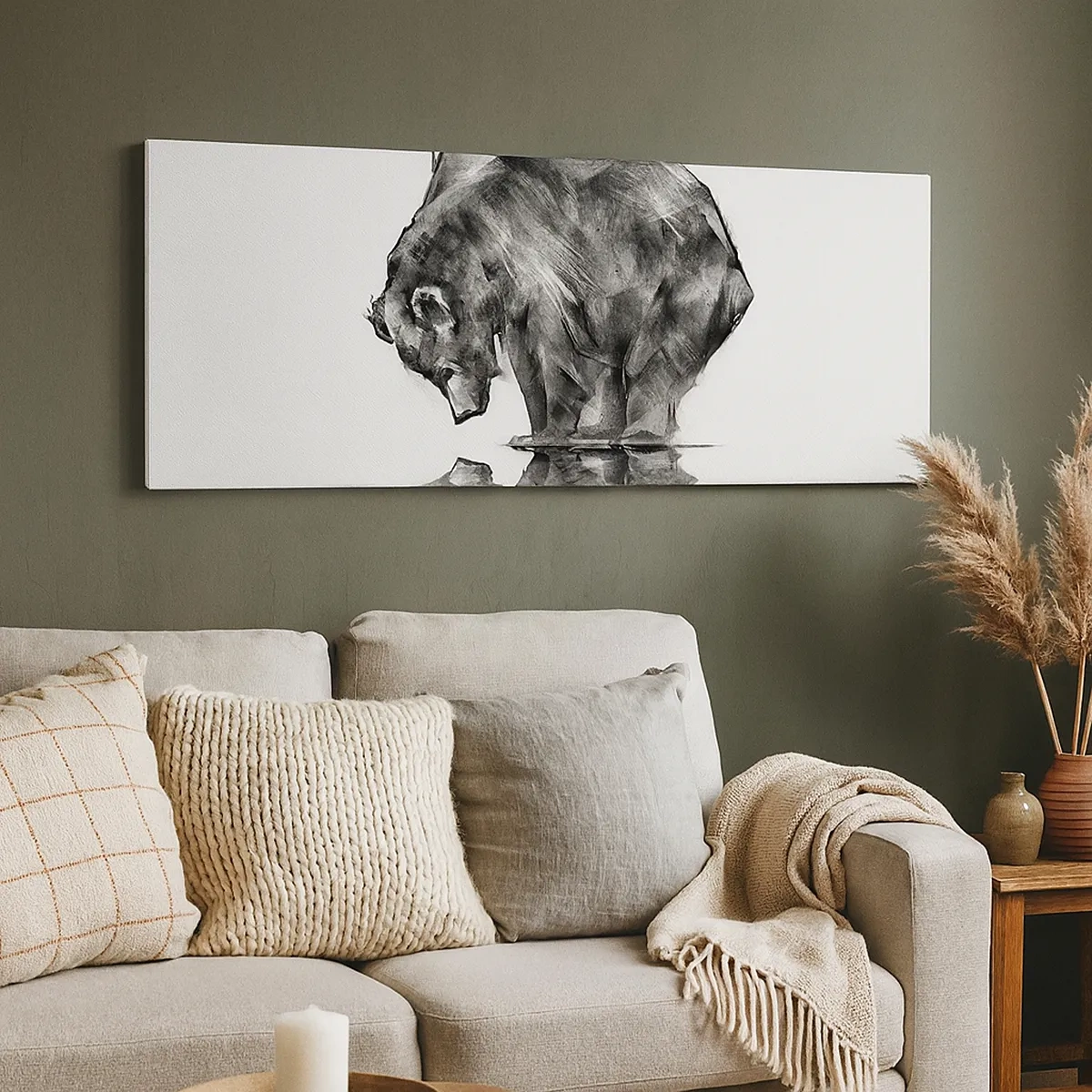 Vászonkép - Jó látni rokont - 30x30 cm