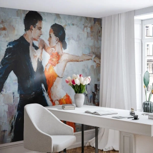 Fotótapéta Premium Sand - Dirty dancing - Absztrakció, Tánc, Tangó - 350x256 cm