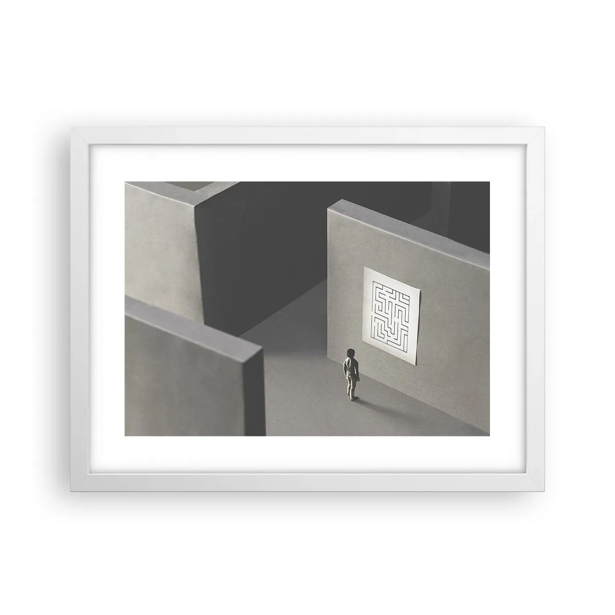 Poszter fekete keretben - De én hol vagyok? - 40x30 cm