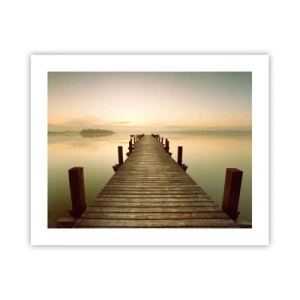 Poszter - Hajnal előtt, hajnal, fény - 50x40 cm