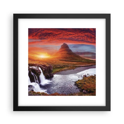 Poszter fehér keretben - Középfölde kilátása - 30x30 cm