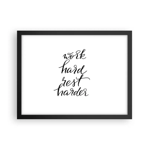 Poszter fehér keretben - Élet egyensúly - 40x30 cm