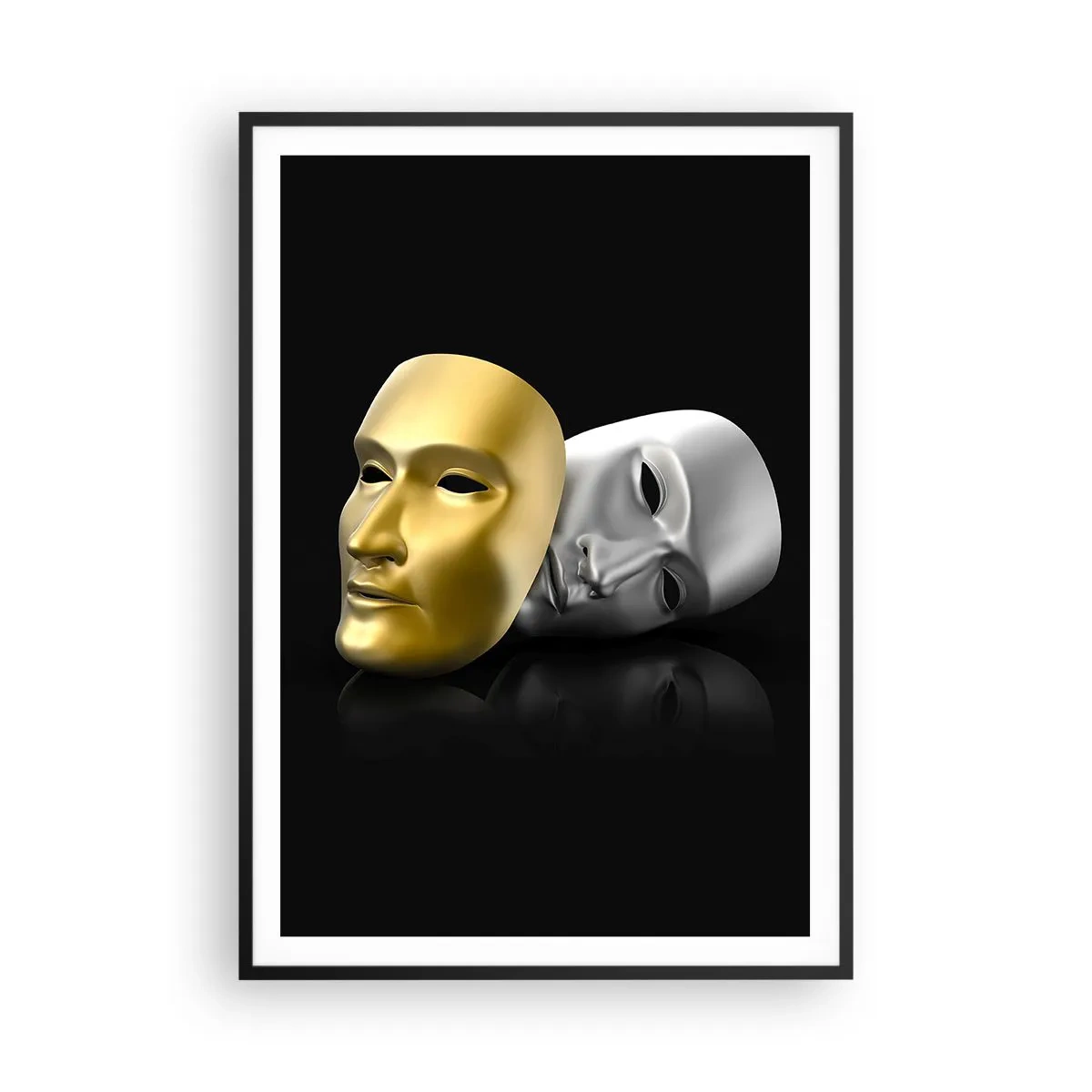 Poszter fehér keretben - Az élet színház - 70x100 cm