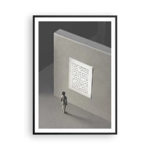 Poszter fehér keretben - De én hol vagyok? - 70x100 cm