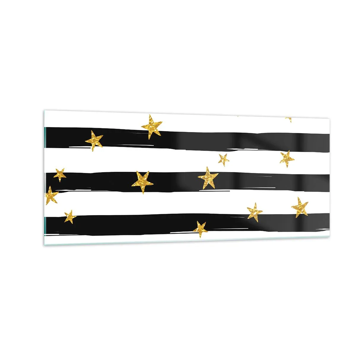 Üveg kép - Mindannyian szerencsés csillag alatt születtünk - 100x40 cm