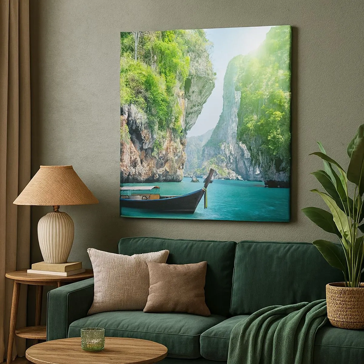 Vászonkép - Meghívás egy egzotikus utazásra - 30x30 cm