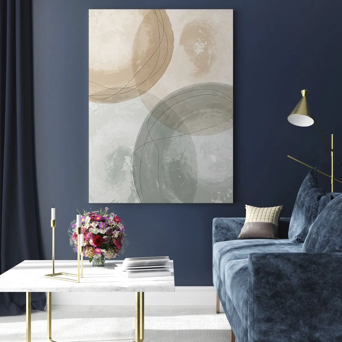 Üveg kép - világok behatolása - 80x120 cm