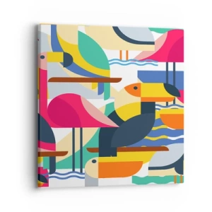 Vászonkép - Madárparti - 40x40 cm